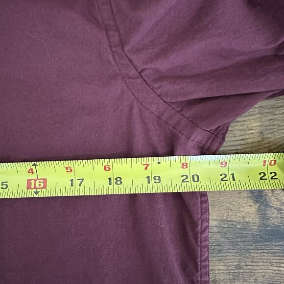 CON.STRUCT Shirt Men’s Size 15.5 Neck 32-33 Burgundy Button Down Paisley - Picture 4 of 6